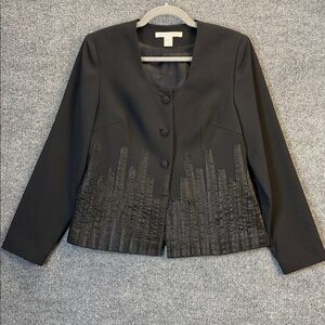 Kenneth Nolan Black Textured Women's Blazer Size 6